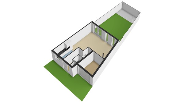 Hoogaarslaan 43, 2957 EK Nieuw-Lekkerland - Plattegrond perceel - 3D - Hoogaarslaan 43 te Nieuw-Lekkerland.jpg