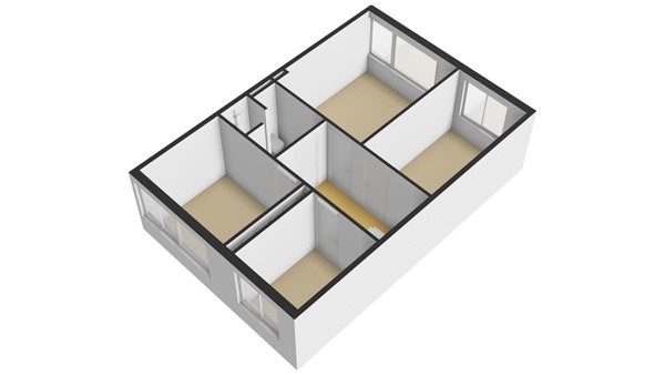 Vondellaan 99, 2951 TR Alblasserdam - Plattegrond 1E - 3D - Vondellaan 99 te Alblasserdam.jpg
