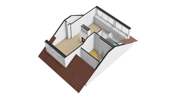 Vondellaan 99, 2951 TR Alblasserdam - Plattegrond 2E - 3D - Vondellaan 99 te Alblasserdam.jpg