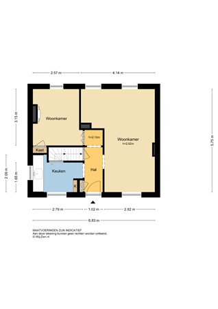 Lekdijk 102, 2957 CJ Nieuw-Lekkerland - Plattegrond BG - 2D - Lekdijk 102 te Nieuw-Lekkerland.jpg