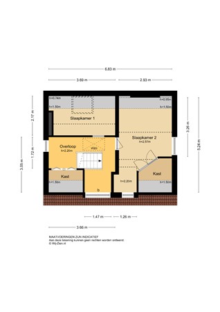 Lekdijk 102, 2957 CJ Nieuw-Lekkerland - Plattegrond 1E - 2D - Lekdijk 102 te Nieuw-Lekkerland.jpg