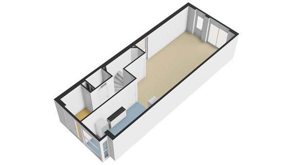 Maasstraat 28, 2953 CH Alblasserdam - Plattegrond BG - 3D - Maasstraat 28 te Alblasserdam.jpg