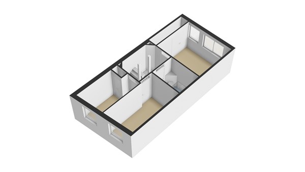 Maasstraat 28, 2953 CH Alblasserdam - Plattegrond 1E - 3D - Maasstraat 28 te Alblasserdam.jpg