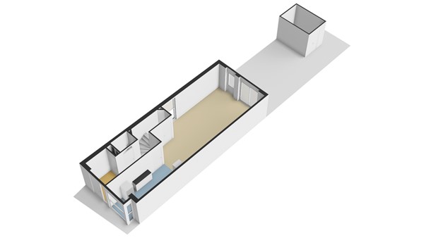 Maasstraat 28, 2953 CH Alblasserdam - Plattegrond perceel - 3D - Maasstraat 28 te Alblasserdam.jpg