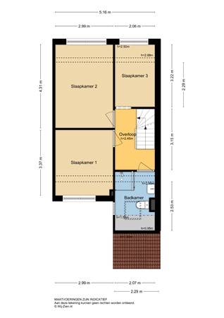 Wipmolen 2, 2957 JD Nieuw-Lekkerland - Plattegrond 1E - 2D - Wipmolen 2 te Nieuw-Lekkerland.jpg