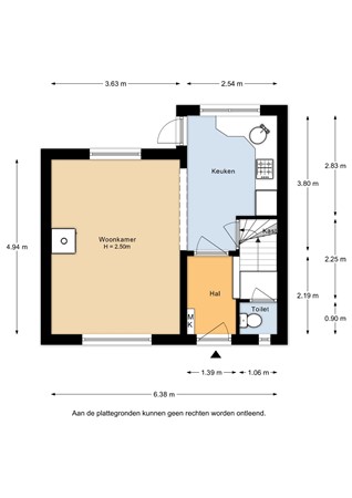 A.G. Smitstraat 48, 2951 VB Alblasserdam - A.G. Smitstraat 48 - Begane grond - 2D.jpg