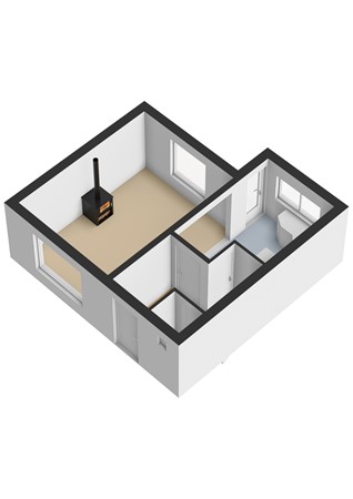A.G. Smitstraat 48, 2951 VB Alblasserdam - A.G. Smitstraat 48 - Begane grond - 3D.jpg
