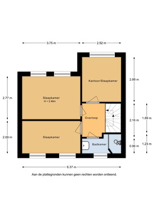 A.G. Smitstraat 48, 2951 VB Alblasserdam - A.G. Smitstraat 48 - 1e verdieping - 2D.jpg