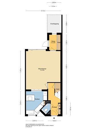 Dotterbloem 15, 2957 RA Nieuw-Lekkerland - Plattegrond BG - 2D - Dotterbloem 15 te Nieuw-Lekkerland.jpg