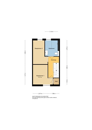 Zeevaartstraat 44, 2951 AZ Alblasserdam - Plattegrond 1E - 2D - Zeevaartstraat 44 te Alblasserdam.jpg