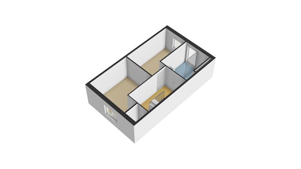 Zeevaartstraat 44, 2951 AZ Alblasserdam - Plattegrond 1E - 3D - Zeevaartstraat 44 te Alblasserdam.jpg