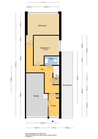 Ferdinand Bolstraat 25, 2951 SB Alblasserdam - Plattegrond BG - 2D - Ferdinand Bolstraat 25 te Alblasserdam.jpg