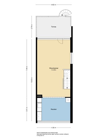 Ferdinand Bolstraat 25, 2951 SB Alblasserdam - Plattegrond 1E - 2D - Ferdinand Bolstraat 25 Alblasserdam.jpg