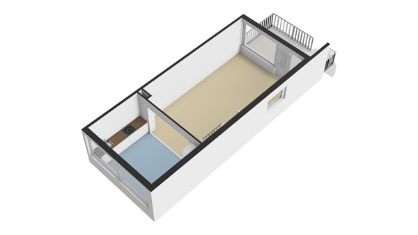 Ferdinand Bolstraat 25, 2951 SB Alblasserdam - Plattegrond 1E - 3D - Ferdinand Bolstraat 25 Alblasserdam.jpg
