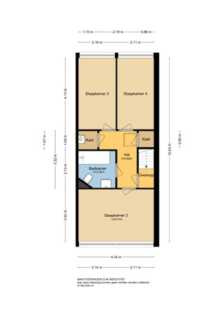 Ferdinand Bolstraat 25, 2951 SB Alblasserdam - Plattegrond 2E - 2D - Ferdinand Bolstraat 25 Alblasserdam.jpg