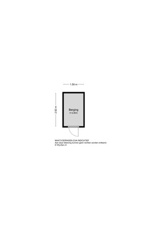 Ferdinand Bolstraat 25, 2951 SB Alblasserdam - Plattegrond berging - 2D - Ferdinand Bolstraat 25 Alblasseram.jpg