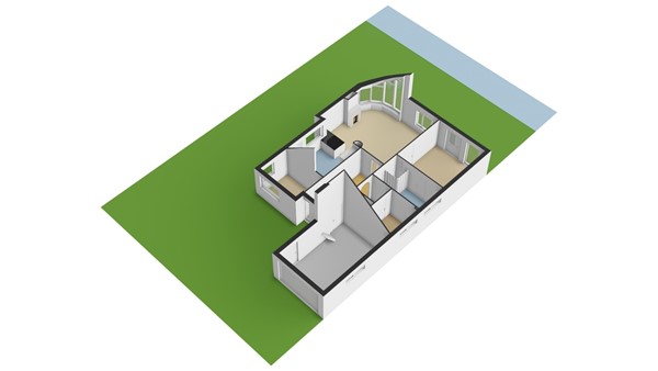 Burgemeester Nieborgstraat 7, 2957 KJ Nieuw-Lekkerland - Situatie 3d - Burgemeester Nieborgstraat 7 in Nieuw-Lekkerland.jpg