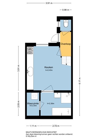 Veerdam 41, 2961 AZ Kinderdijk - Plattegrond ST - 2D - Veerdam 41 te Kinderdijk.jpg