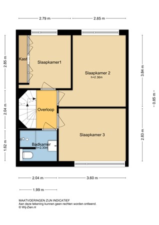 Johan de Wittstraat 56, 2953 BJ Alblasserdam - Plattegrond 1E - 2D - Johan de Wittstraat 56 te Alblasserdam.jpg