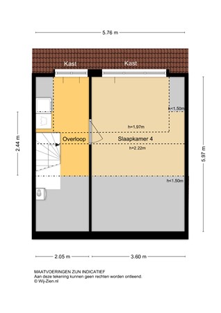 Johan de Wittstraat 56, 2953 BJ Alblasserdam - Plattegrond 2E - 2D - Johan de Wittstraat 56 te Alblasserdam.jpg