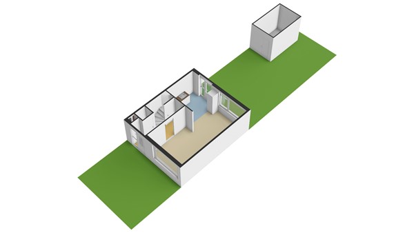 Johan de Wittstraat 56, 2953 BJ Alblasserdam - Plattegrond perceel - 3D - Johan de Wittstraat 56 te Alblasserdam.jpg