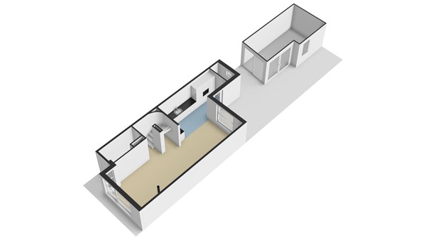 Duizendbladstraat 22, 2971 BZ Bleskensgraaf ca - Plattegrond perceel - 3D - Duizendbladstraat 22 te Bleskensgraaf.jpg