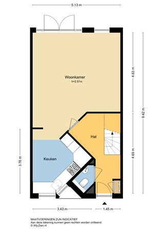 Lage Boezem 6, 2957 RD Nieuw-Lekkerland - Plattegrond BG - 2D - Lage Boezem 6 te Nieuw-Lekkerland.jpg