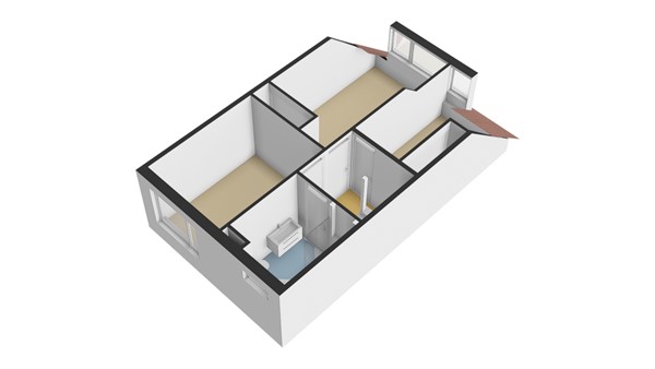 Lage Boezem 6, 2957 RD Nieuw-Lekkerland - Plattegrond 1E - 3D - Lage Boezem 6 te Nieuw-Lekkerland.jpg