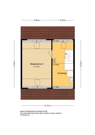 Lage Boezem 6, 2957 RD Nieuw-Lekkerland - Plattegrond 2E - 2D - Lage Boezem 6 te Nieuw-Lekkerland.jpg