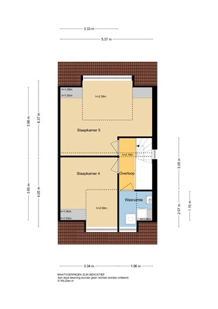 Stenen Kamer 28, 2952 ED Alblasserdam - Plattegrond 2E - 2D - Stenen Kamer 28 te Alblasserdam.jpg