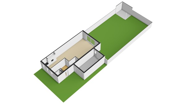 Stenen Kamer 28, 2952 ED Alblasserdam - Plattegrond perceel - 3D - Stenen Kamer 28 te Alblasserdam.jpg