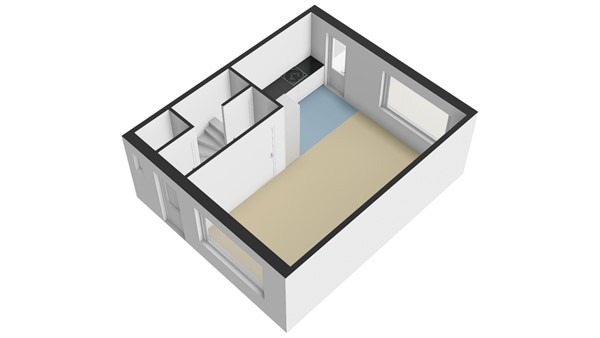 Lekstraat 13, 2953 CD Alblasserdam - Plattegrond BG - 3D - Lekstraat 13 te Alblasserdam.jpg