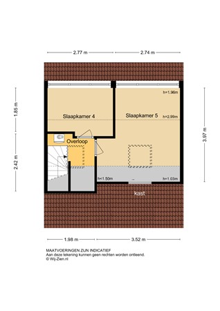 Lekstraat 13, 2953 CD Alblasserdam - Plattegrond 2E - 2D - Lekstraat 13 te Alblasserdam.jpg