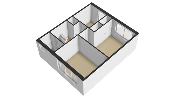 Lekstraat 13, 2953 CD Alblasserdam - Plattegrond 1E - 3D - Lekstraat 13 te Alblasserdam.jpg