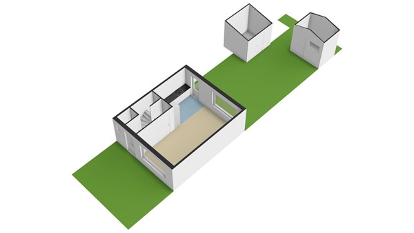 Lekstraat 13, 2953 CD Alblasserdam - Plattegrond perceel - 3D - Lekstraat 13 te Alblasserdam.jpg