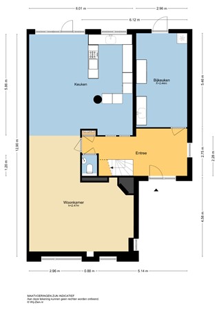 Vlasdreef 3, 3355 BK Papendrecht - Plattegrond 2D - BG - Vlasdreef 3 te Papendrecht.jpg