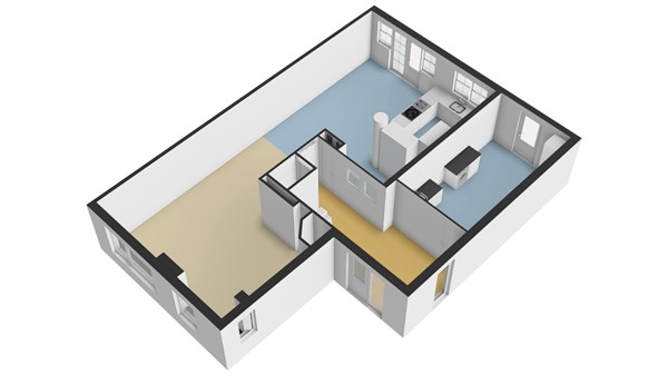 Vlasdreef 3, 3355 BK Papendrecht - Plattegrond 3D - BG - Vlasdreef 3 te Papendrecht.jpg