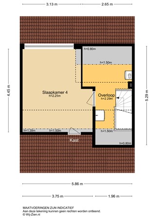 Roemer Visscherstraat 5, 2951 TH Alblasserdam - Plattegrond 2E - 2D - Roemer Visscherstraat 5 te Alblasserdam.jpg