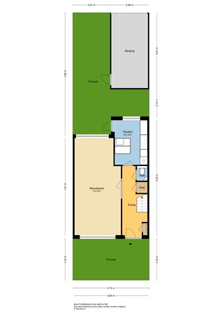Roemer Visscherstraat 5, 2951 TH Alblasserdam - Plattegrond perceel - 2D - Roemer Visscherstraat 5 te Alblasserdam.jpg