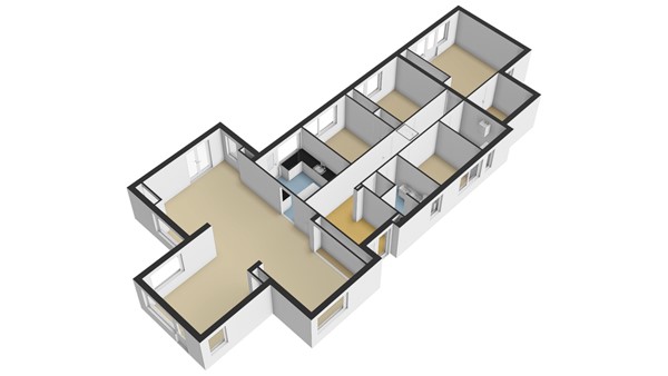 Resedahof 2, 2951 BW Alblasserdam - Plattegrond BG (2) - 3D - Resedahof 2 te Alblasserdam.jpg