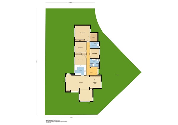 Resedahof 2, 2951 BW Alblasserdam - Plattegrond perceel - Resedahof 2 te Alblasserdam.jpg