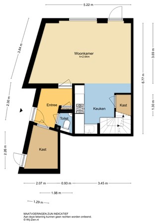 Anjerstraat 7, 2951 BA Alblasserdam - Plattegrond BG - 2D - Vragenlijst verkoper - Anjerstraat 7 te Alblasserdam.jpg