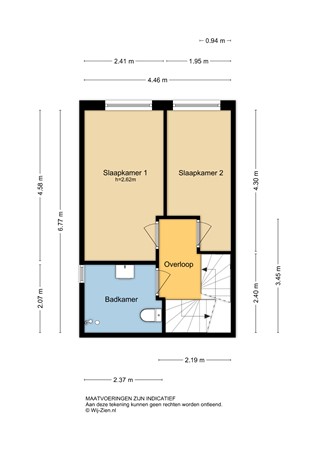 Anjerstraat 7, 2951 BA Alblasserdam - Plattegrond 1E - 2D - Vragenlijst verkoper - Anjerstraat 7 te Alblasserdam.jpg