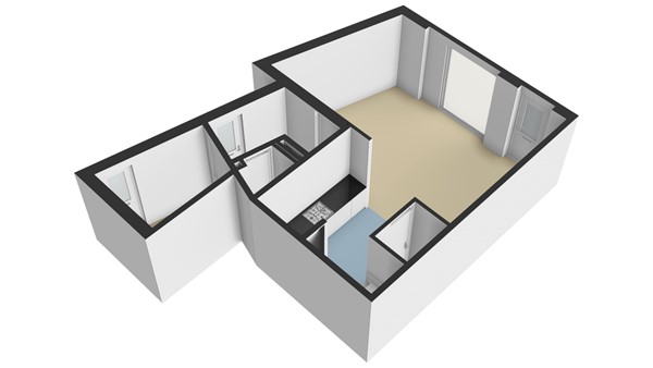 Anjerstraat 7, 2951 BA Alblasserdam - Plattegrond BG - 3D - Vragenlijst verkoper - Anjerstraat 7 te Alblasserdam.jpg