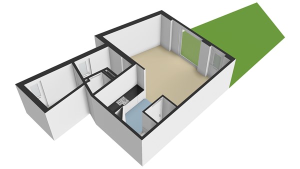 Anjerstraat 7, 2951 BA Alblasserdam - Plattegrond perceel - 3D - Vragenlijst verkoper - Anjerstraat 7 te Alblasserdam.jpg