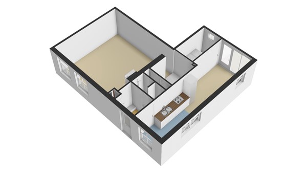 Polderstraat 80, 2952 AN Alblasserdam - Plattegrond BG- 3D - Polderstraat 80 te Alblasserdam.jpg