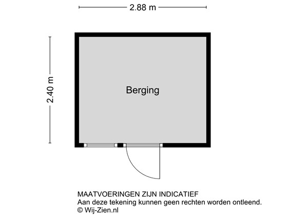 Jan van Arkelstraat 23, 2957 AN Nieuw-Lekkerland - Plattegrond berging - 2D - Jan van Arkelstraat 23 te Nieuw-Lekkerland.jpg