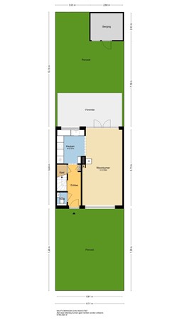 Jan van Arkelstraat 23, 2957 AN Nieuw-Lekkerland - Plattegrond  perceel - 2D - Jan van Arkelstraat 23 te Nieuw-Lekkerland.jpg