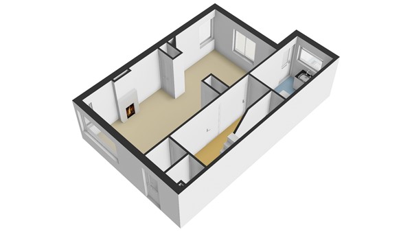 Donkersloot 12, 2953 XB Alblasserdam - Plattegrond BG - 3D - Donkersloot 12 te Alblasserdam.jpg