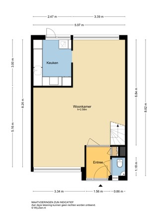 A. Anemastraat 12, 3354 AA Papendrecht - Plattegrond BG - 2D - A. Anemastraat 12 te Papendrecht.jpg